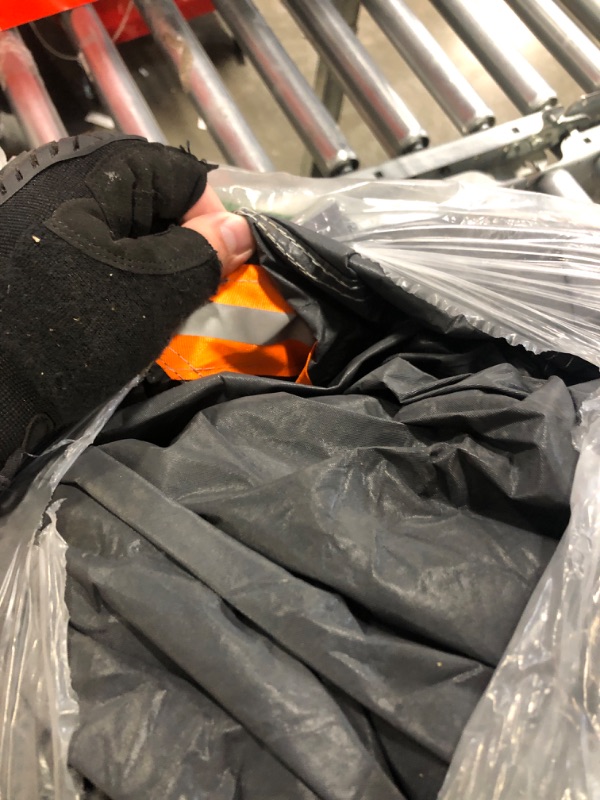 Photo 1 of **Used**GUNHYI 16 Layers Car Cover All Weather Waterproof with Zipper, Universal Fit Tesla Model 3, Kia K5/Stinger, Nissan Altima/Maxima, Chevrolet Malibu, Hyundai Sonata, Subaru Legacy etc 1 Fit Sedan length 186-193 inch gray