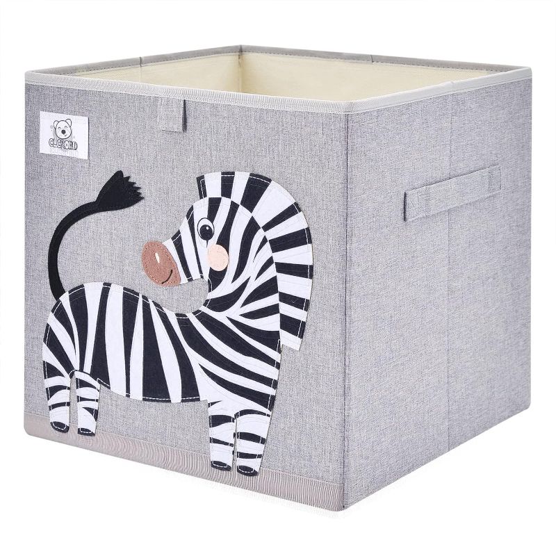 Photo 1 of **New Open**CLCROBD Foldable Animal Cube Storage Bins Fabric Toy Box/Chest/Organizer for Toddler/Kids Nursery, Playroom, 13 inch (Zebra)

