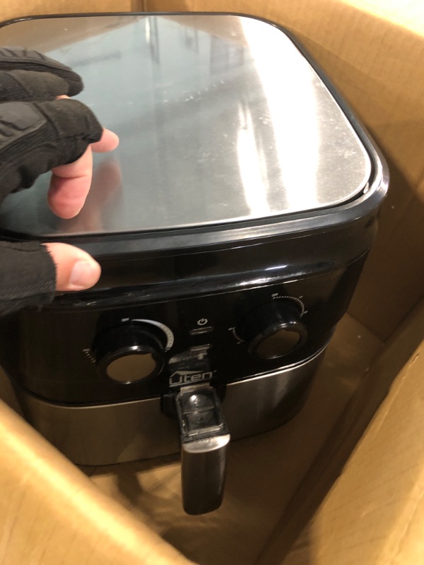 Photo 3 of **Like New**Uten Large Air Fryer 5.8Quart, Electric Hot Air Fryers XL Oven Oilless Cooker, 1700-watt 8-in-1 Oilless Family Size Deep Air Fryers Manual Air Fryer Cookers Air Fryer 5.8Qt/5.5L Electronic