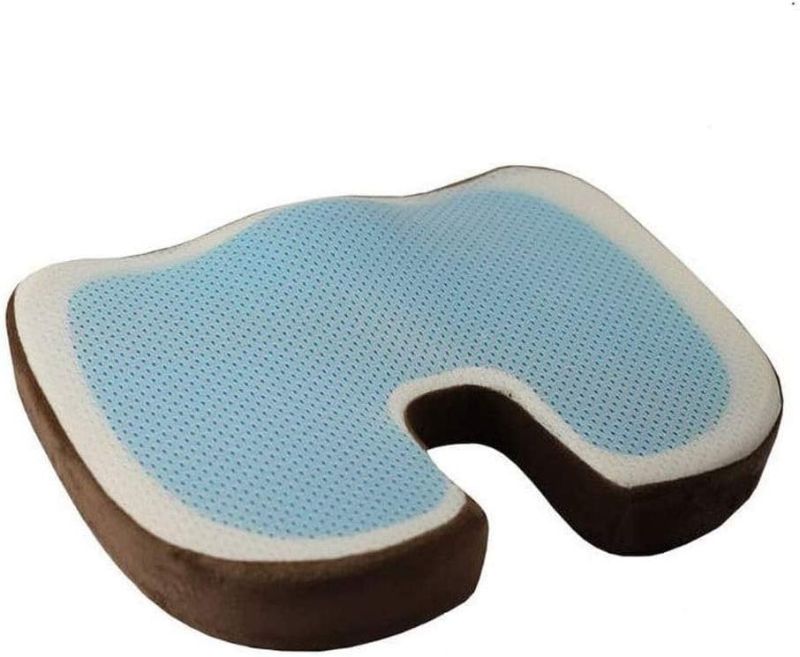 Photo 1 of KouRy Seat Cushion Pillow for Office Chair?Memory Foam Firm Coccyx Pad - Tailbone,Sciatica,Lower Back Pain Relief - Contoured Posture Corrector for Car,Wheelchair,Computer and Desk Chair,Ideal Gift
