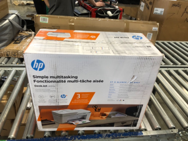 Photo 2 of HP DeskJet 4155e Wireless Color All-in-One Printer & 67XL Tri-Color High-Yield Ink Cartridge | 3YM58AN & 67XL Black High-Yield Ink Cartridge | 3YM57AN Printer + Tri-color Ink + Black Ink