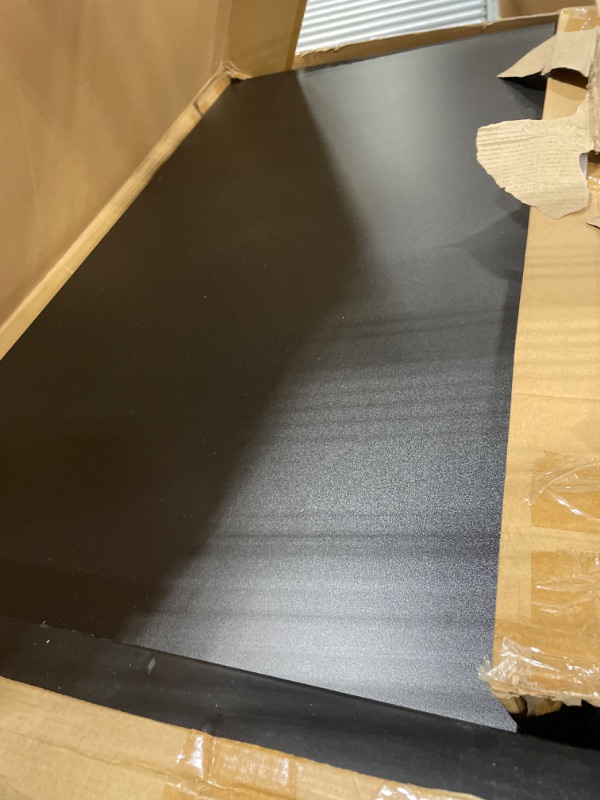 Photo 1 of SHW 48-Inch Electric Height Adjustable Desk with Keyboard Tray and Two Drawers, Black 48-Inch w/ Keyboard Tray & 2 Drawers Black