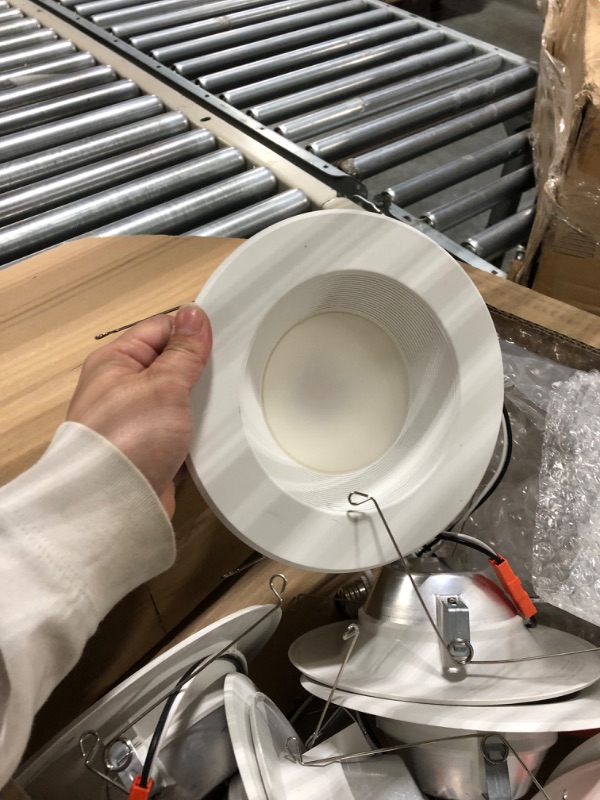 Photo 3 of **USED AND SOME HAVE DAMAGE** Sunco Lighting 12 Pack 5/6 Inch LED Can Lights Recessed Lighting Retrofit, Baffle Trim, Dimmable, 2700K Soft White, 13W=75W, 965 LM, Damp Rated, Replacement Conversion Kit, UL & Energy Star Listed 2700K Soft White 5/6 inch