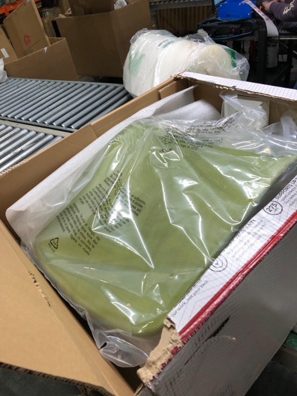 Photo 1 of NOUHAUS Palette Ergonomic Office Chair Comfortable Swivel Computer Desk Chair, Lumbar Adjust Rolling Chair. (Green)