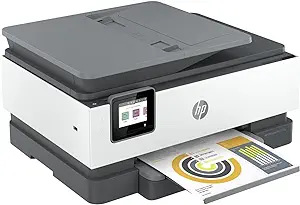 Photo 1 of **NEEDS NEW GLASS** HP OfficeJet Pro 8025e Wireless Color All-in-One Printer 