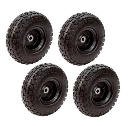 Photo 1 of 10" Flat Free Tires- 4 pcs