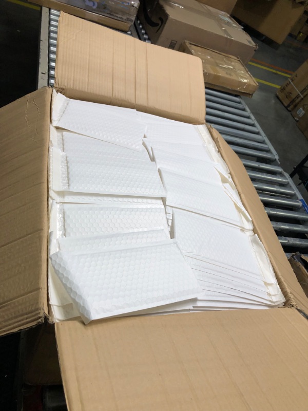 Photo 4 of AM-Ink 500 Pcs #000 4x8 Poly Bubble Padded Envelopes Mailers Self Adhesive Shipping Bags