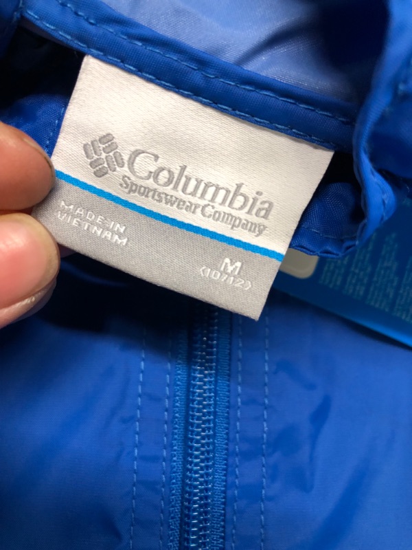 Photo 4 of Columbia Youth Boys' Glennaker Rain Jacket - Medium - Bright Indigo