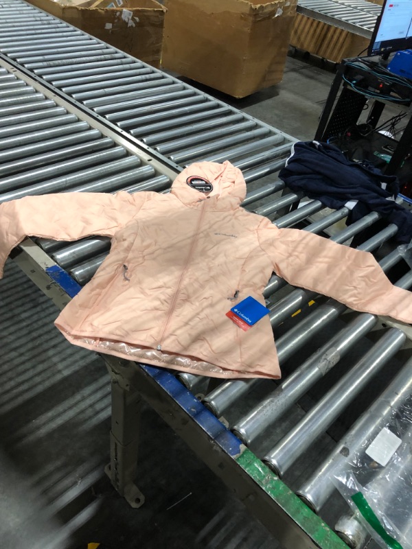 Photo 3 of Columbia Womens Delta Ridge Down Hooded Jacket Peach Blossom X-Small