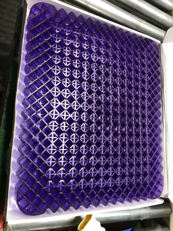 Photo 2 of Purple Royal Seat Cushion - Seat Cushion for The Car Or Office Chair - Temperature Neutral Grid