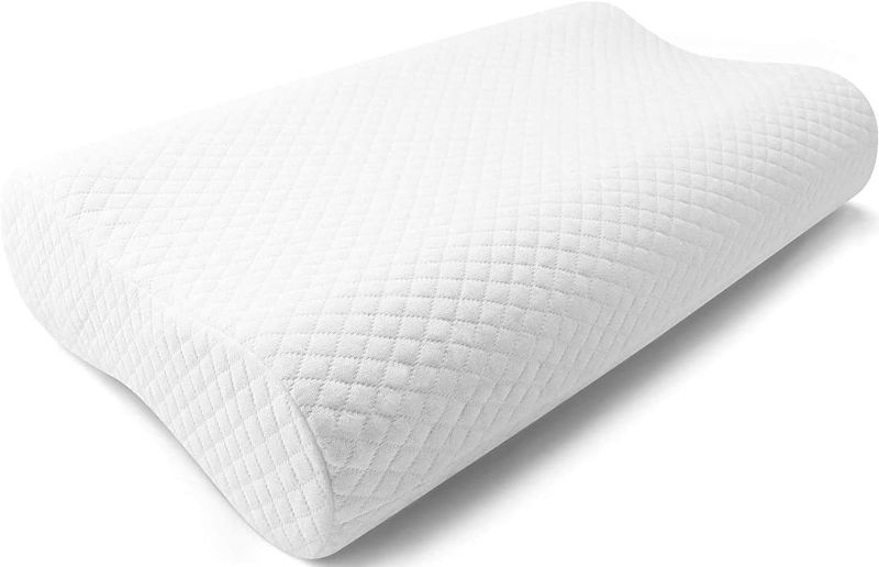 Photo 1 of 
Sleepsia Memory Foam Pillows for Sleeping | Queen Size Orthopedic Pillow for Neck Pain | Contour Side Sleeper