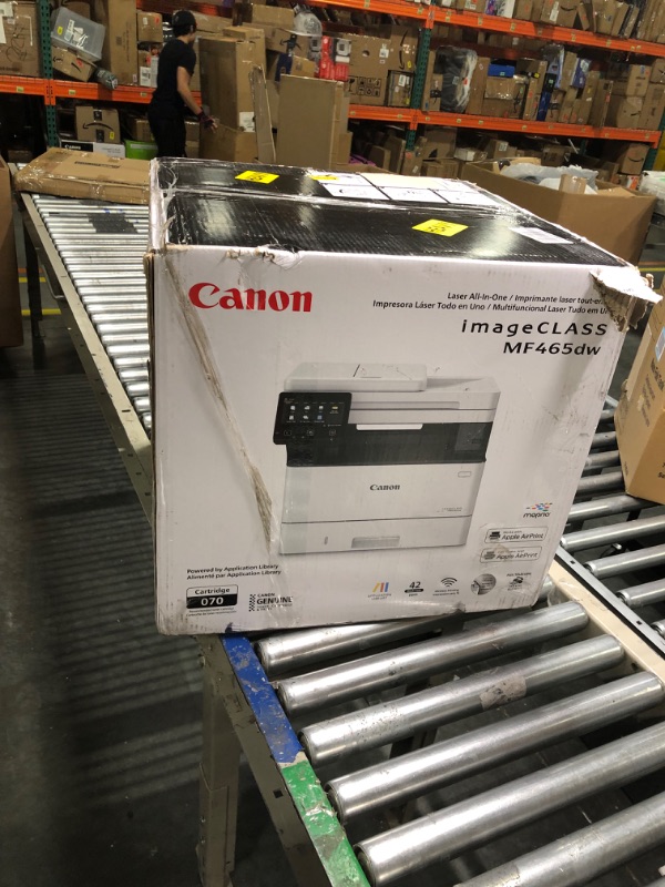 Photo 2 of Canon imageCLASS MF465dw - All in One, Wireless, Mobile Ready, Duplex Laser Printer with Expandable Paper Capacity and 3 Year Limited Warranty,White