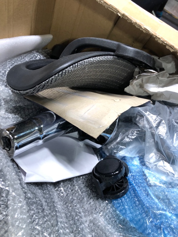Photo 1 of Ergonomic Office Chair, SGS Certified Gas Cylinder, Office Chair with Adjustable Lumbar Support and Seat Depth, Retractable Footrest, Mesh Office Chair Gaming Chair