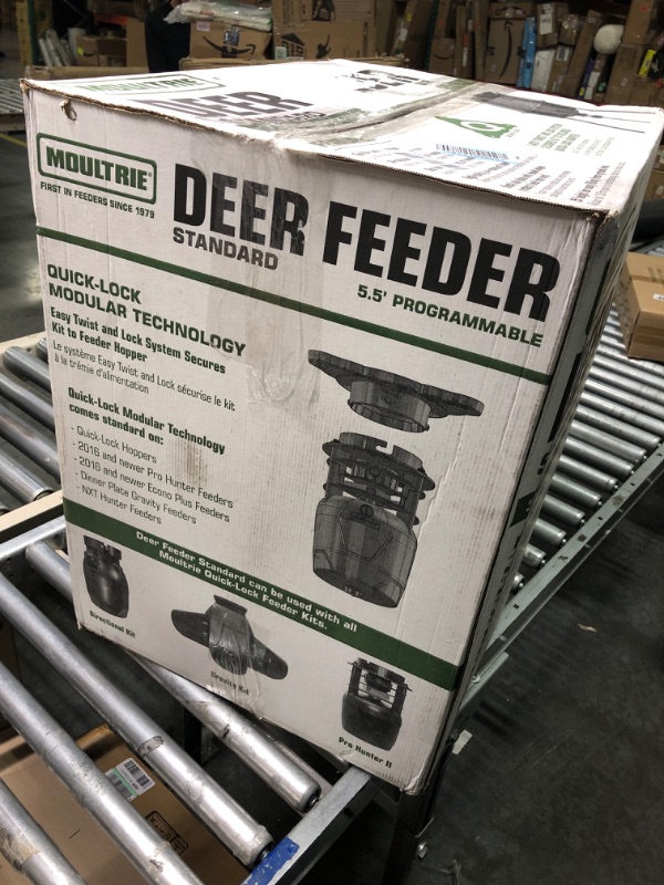 Photo 2 of Moultrie 30-Gallon Deer Feeder Tripod, Choose Model Standard