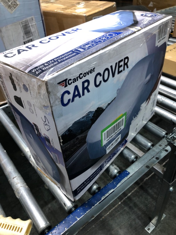 Photo 2 of iCarCover 30-Layer Premium Car Cover Waterproof All-Weather Rain Snow UV Sun Hail Protector for Automobiles, Automotive Accessories Full Exterior Indoor Outdoor Cover, Fit for Sedan (182-191 inch) C5. Medium Size Cars Length 182" - 191" Cars