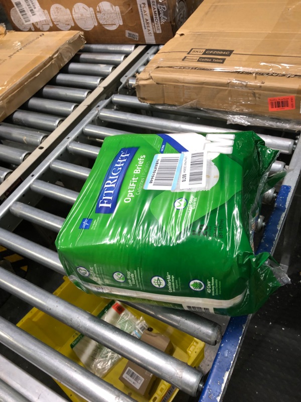 Photo 1 of FitRight Ultra Adult Diapers, Disposable Incontinence Briefs with Tabs, Heavy Absorbency, Medium, 32"-42", 4 packs of 20 (80 total)