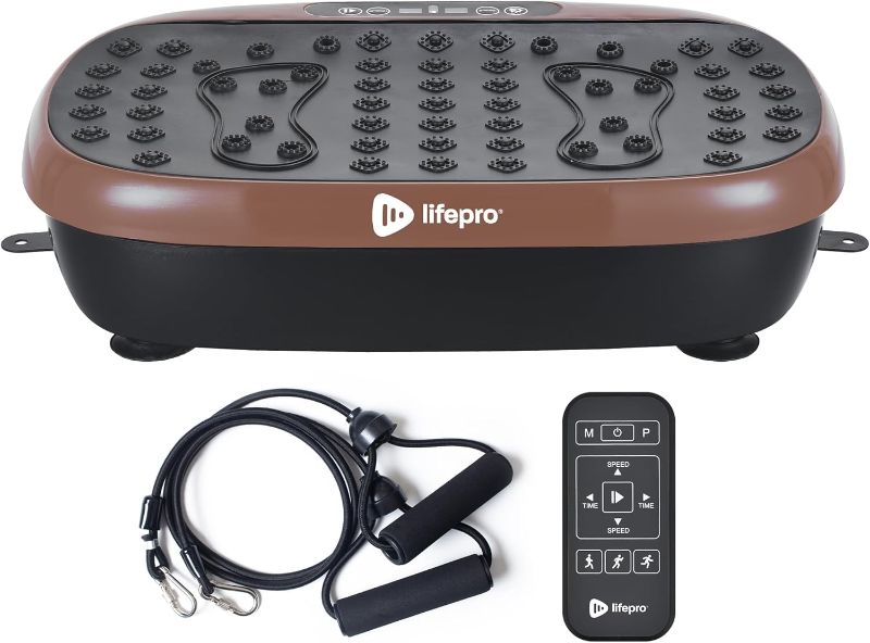 Photo 1 of *** sale for parts*** Lifepro Compact Vibration Plate Exercise Machine, Mini Full Body Vibration Platform Exercise Machine for Lymphatic Drainage with Acupressure Nodes, Burn Calories, Helps Alleviate Back & Joint Pain
