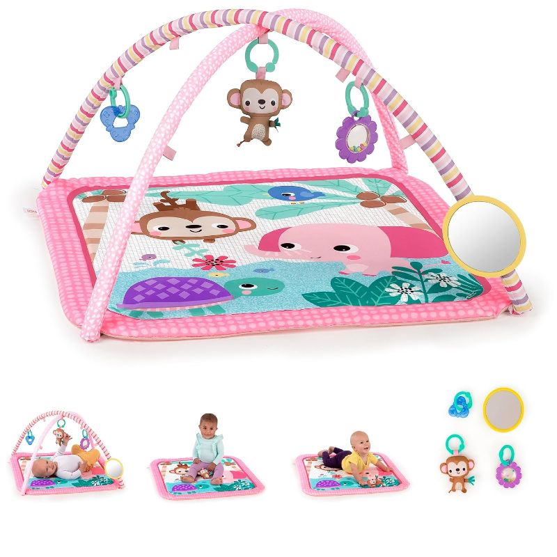 Photo 1 of Bright Starts Safari Blast Activity Gym & Play Mat with Take-Along Toys, Ages Newborn +