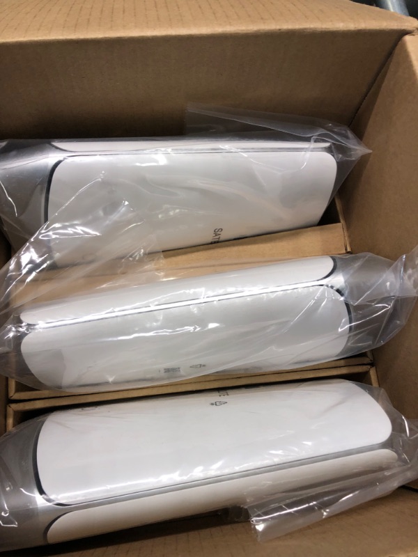 Photo 1 of NETGEAR Orbi Whole Home Tri-band Mesh Wi-Fi 6 System (RBK853) – Router with 2 Satellite Extenders, Coverage Up to 7,500 Square Feet, 100 Devices, AX6000 (Up to 6Gbps) 3-Pack
