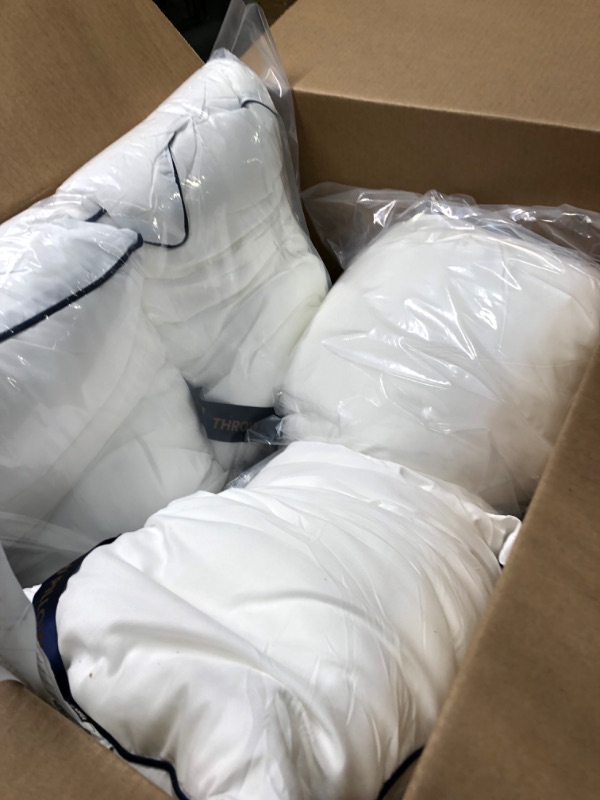 Photo 3 of **USED** Utopia Bedding Throw Pillow Inserts (Pack of 4, White), 12 x 20 Inches Decorative Indoor Pillows for Sofa, Bed, Couch, Cushion Sham Stuffer
