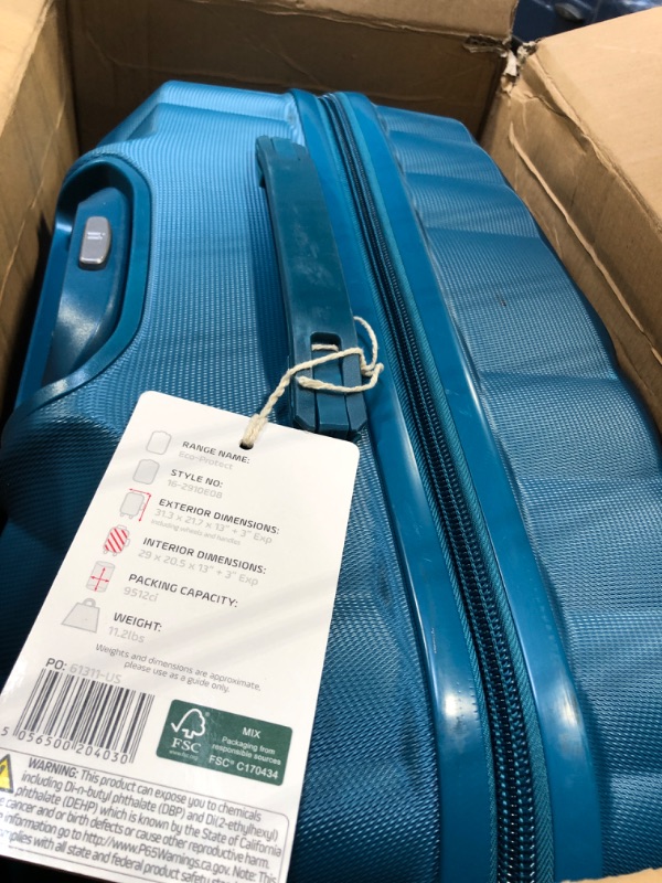 Photo 3 of **BLUE IN PERSON NOT GREEN MINT** it luggage Eco-Protect 31" Hardside 8 Wheel Expandable Spinner