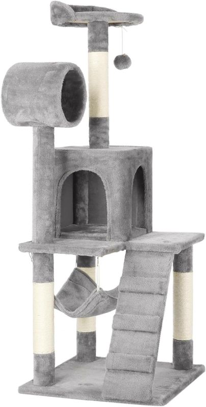 Photo 1 of **FOR PART ONLY ** Yaheetech Cat Tree Tower Kitten Condo Scratching Post with Hammock Tunnel 51in

