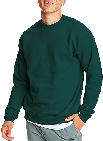 Photo 1 of Hanes Mens Essential-SWEATSHIRT, 3XL, Athletic Dark Green