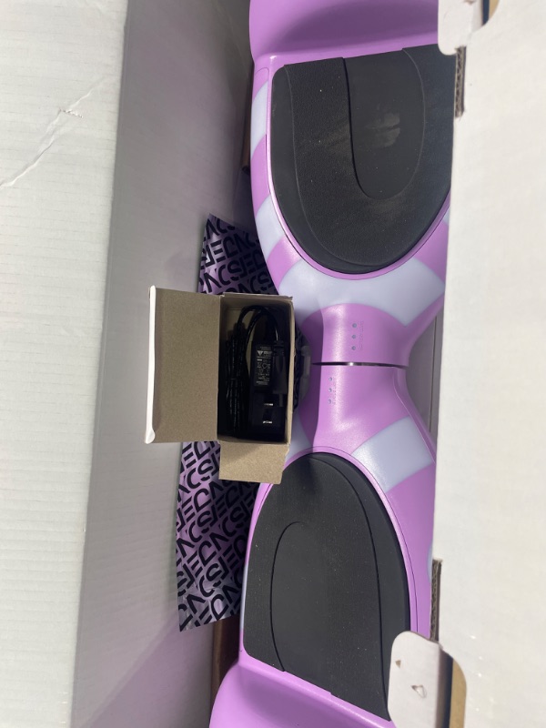 Photo 3 of **parts only** Jetson All Terrain Light Up Self Balancing Hoverboard with Anti-Slip Grip Pads, for riders up to 220lbs Purple