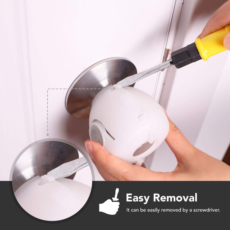 Photo 1 of EUDEMON 4 Pack Baby Safety Door Knob Covers Door Knob Locks