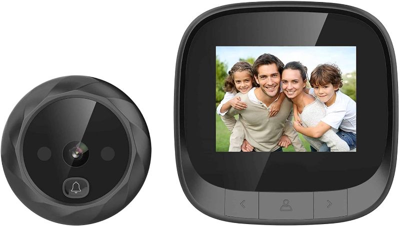 Photo 1 of digitharbor® Video Door Scope Viewer Build-in 600mAh Lithium Battery+cyclic Storage Digital Peephole viewer Door Camera Door Open Chime 2.4 inches Color 320x420p LCD Screen 0.3MP 90degrees View
