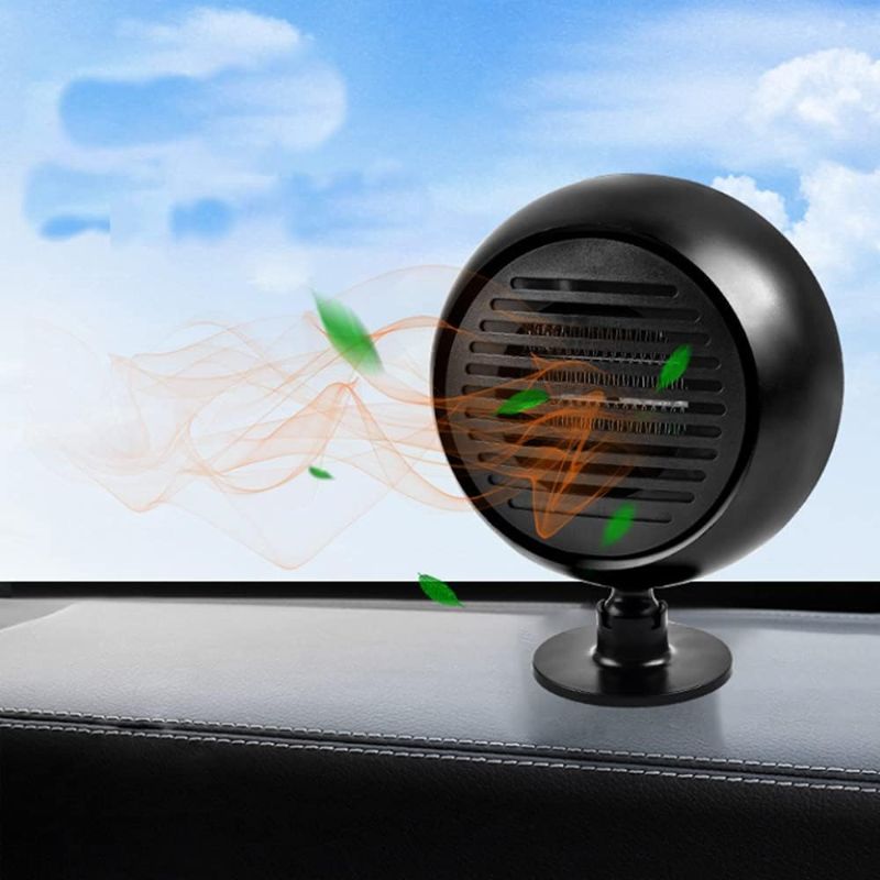 Photo 1 of 2 In 1 Car Heater Cooler Fan,12V 120W Portable Electric Cooling Heating Fan - Window Demister Windshield Defroster 360° Rotatable