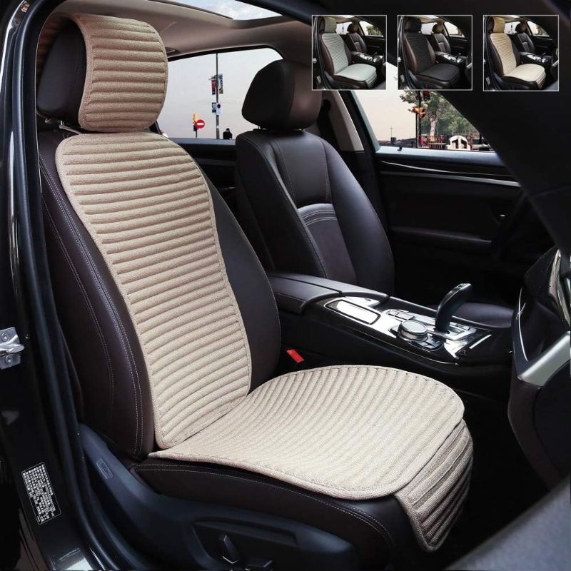 Photo 1 of Suninbox Car Seat Covers, Buckwheat Hull Bottom Seat Covers for Cars,Universal Car Seat Covers Pads Mat,Air Bag Compatible,Breathable Comfortable Ventilated,  BEIGE  Front Seat Cover