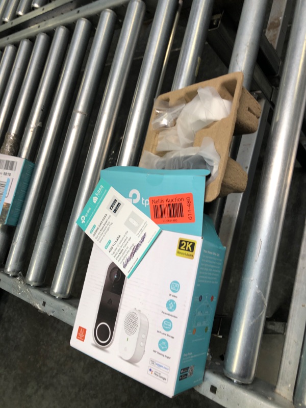 Photo 1 of Kasa Smart Video Doorbell Camera Hardwired w/ Chime, 2K Resolution, Always-on Power, Night Vision, 2-Way Audio, Real-Time Notification, Cloud & SD Card Storage, Works w/ Alexa & Google Home (KD110)