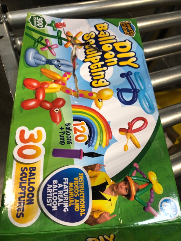 Photo 1 of DIY Balloon Animal Kit for beginners. Twisting & Modeling balloon Kit 30 + Sculptures,100 Balloons for balloon animals, Pump and Manual. Party Fun Activity/Gift for, Teens Boys and Girls