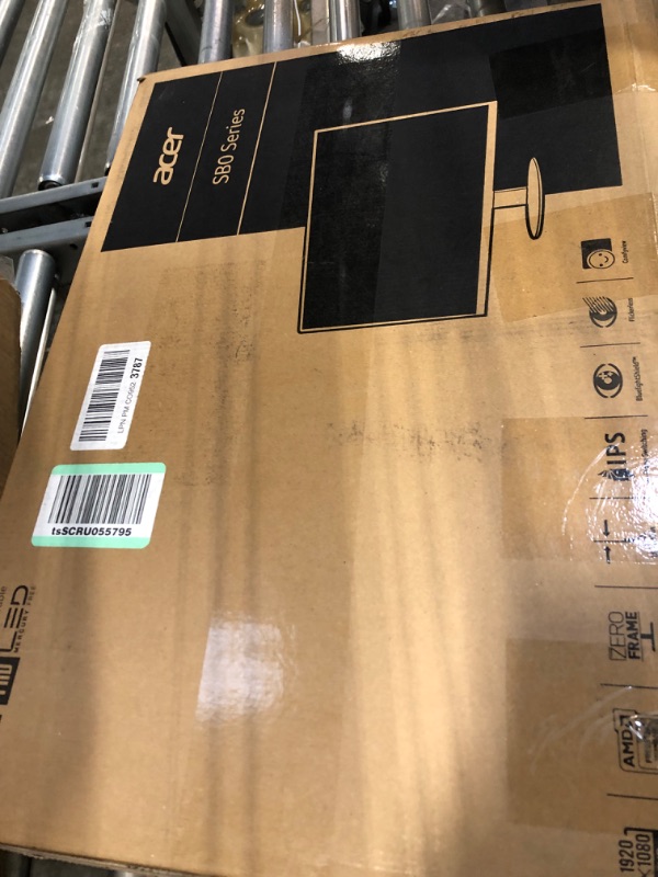 Photo 1 of Acer 21.5 Inch Full HD (1920 x 1080) IPS Ultra-Thin Zero Frame Computer Monitor (HDMI & VGA Port), SB220Q bi Monitor only 21.5-inch