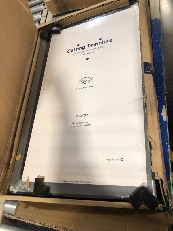 Photo 1 of MAVRICFLEX Weatherproof Dog Door with Double Sliding Lock Panel, Energy Efficient Rugged Aluminum Large Dog Door, Easy Installation, Magnetic Double Flaps Heavy Duty Dog Door for Dogs Up to 220lbs Smoky Gray X-Large