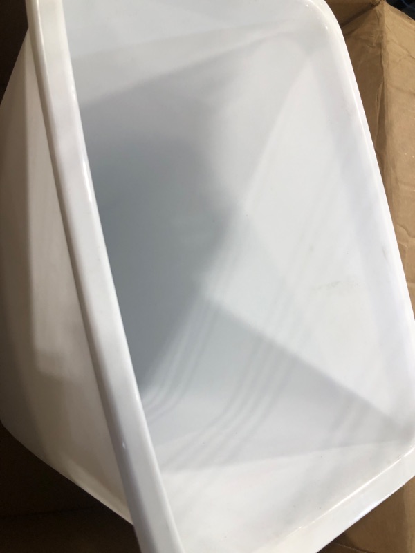 Photo 3 of 21 Quart Wastebasket in White 1 White