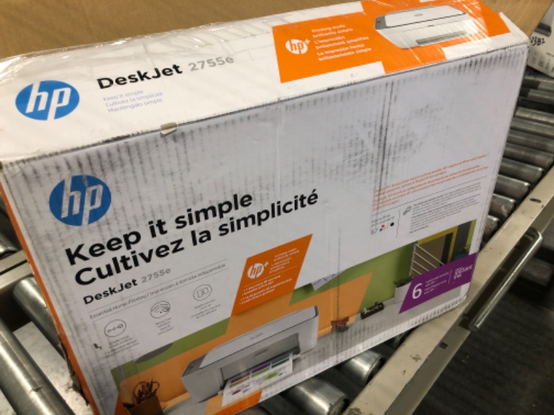 Photo 3 of HP Deskjet 2755e All-in-One Printer w/ bonus 3 months Instant Ink through HP+