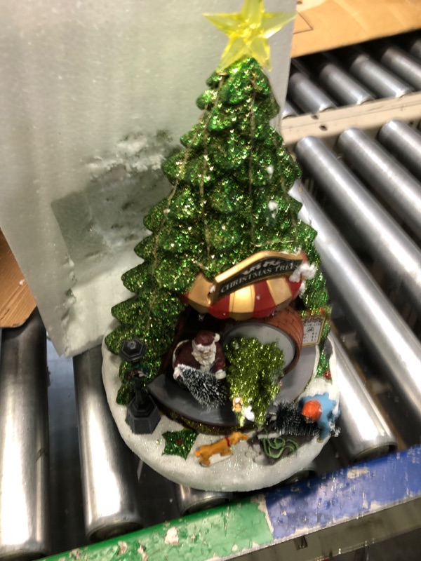 Photo 3 of Alpine Corporation Alpine WHS114MC Rotating Christmas Tree Shop, Multicolor