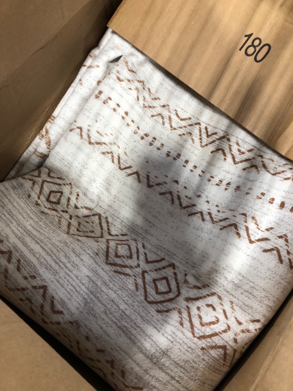 Photo 3 of Area Rug Living Room Rugs: 5x7 Large Soft Machine Washable Boho Moroccan Farmhouse Neutral Stain Resistant Indoor Floor Rug Carpet for Bedroom Under Dining Table Home Office House Decor - Brown 5' x 7' Brown