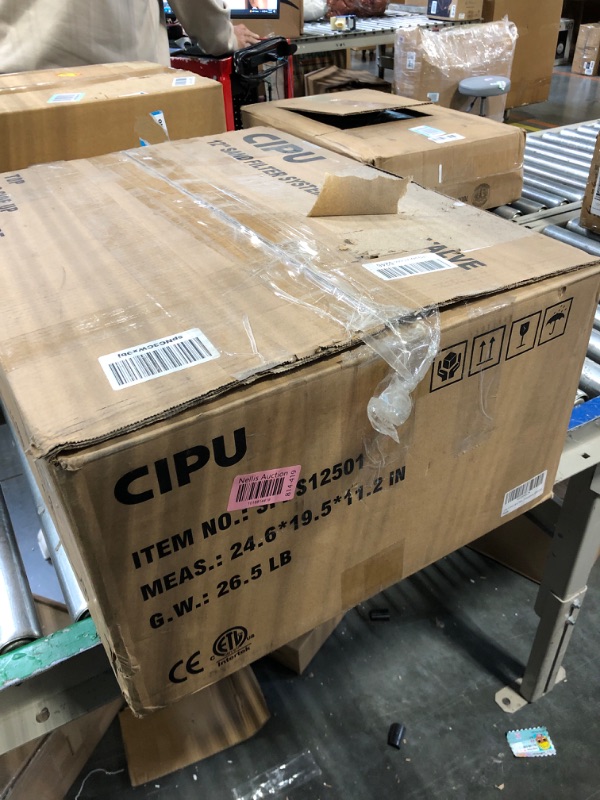 Photo 1 of ***UNABLE TO TEST IN WAREHOUSE***
CIPU 12-inch Sand Filter Pump System Handy 4-Way Valve for Above Ground Swimming Pools with Prefilter Pool Pump 115V 6-Foot Cord to Easy Installation SFPS12501 12IN up to 18ft pools
