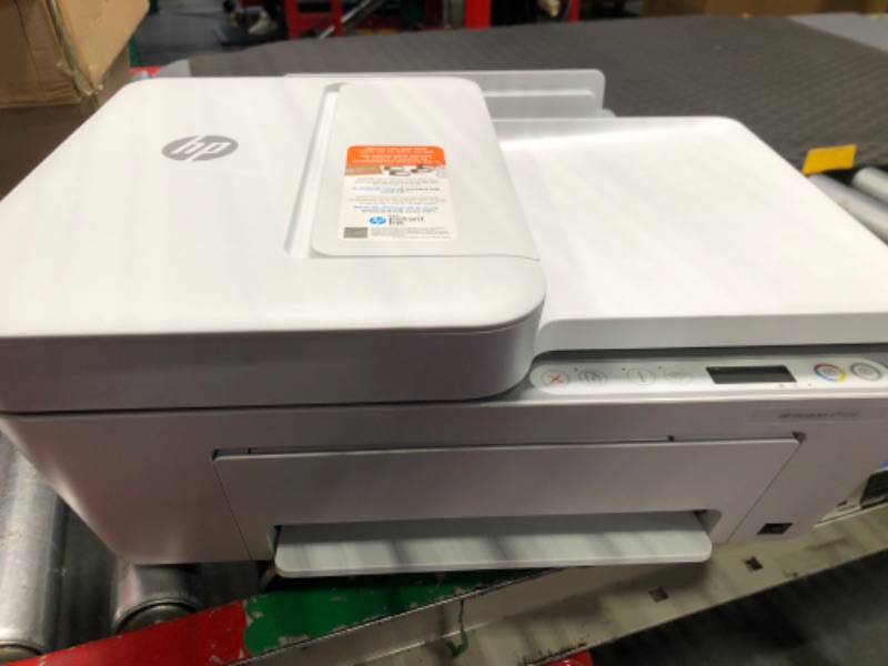 Photo 4 of HP DeskJet 4155e Wireless Color Inkjet Printer, Print, scan, copy, Easy setup, Mobile printing, Best-for home, Instant Ink with HP+,white
