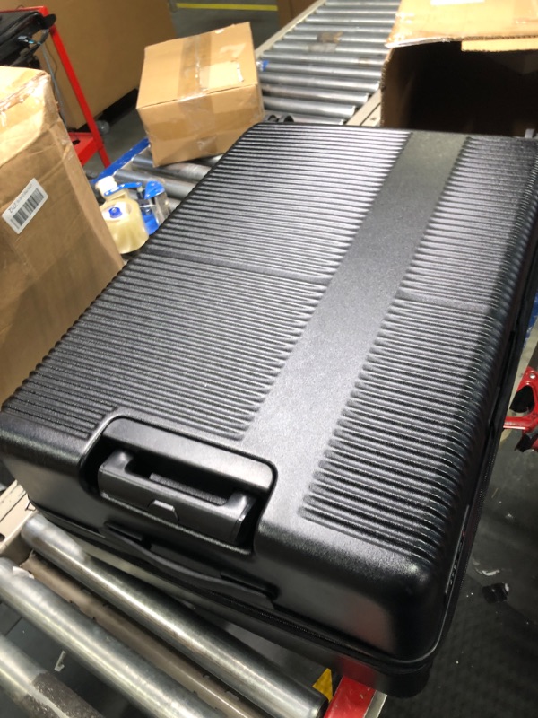 Photo 3 of ***LOCKS DO NOT WORK***

GinzaTravel business series, PC material, TSA lock, rare color standard size suitcase (Black, 2-Pc Set (20”-28”)) 2-Pc Set (20”-28”) Black
