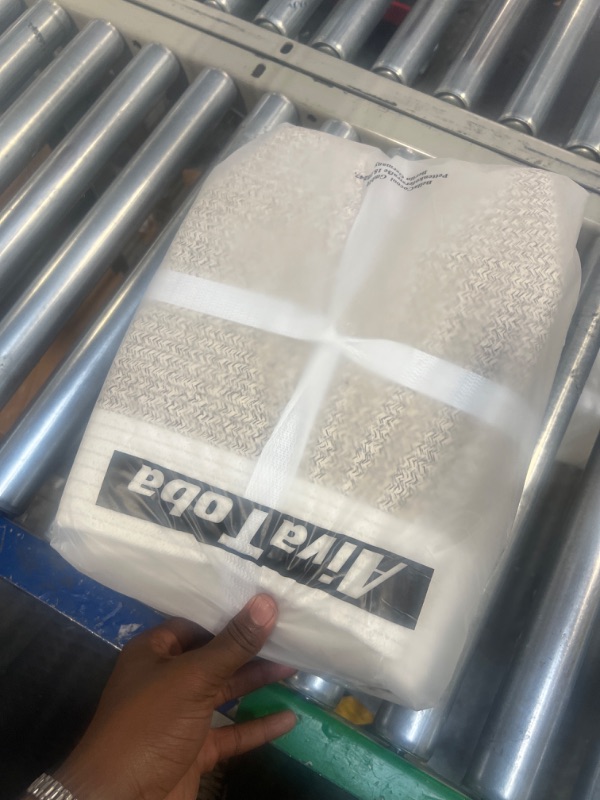 Photo 1 of AivaToba Cotton Rope Baskets, 3-Pack Rope Storage Baskets for Organizing, 15”x10”x9.5” Woven Baby Baskets with Handles, Decorative Storage Baskets for Living Room, Toy Storage Baskets for Shelves Brown