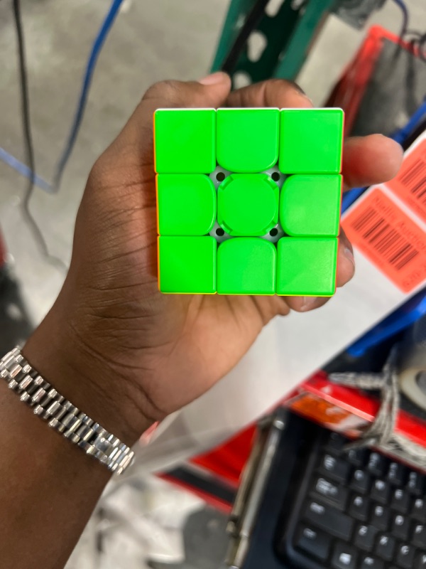 Photo 4 of GAN 356 i 3 Stickerless Speed Cube, 3x3 Smart Cube 356 i3 Gans Magnetic Cube Intelligent Tracking Timing Movements Steps with CubeStation App Gan Cube Puzzle Toys(GAN Robot not Included)