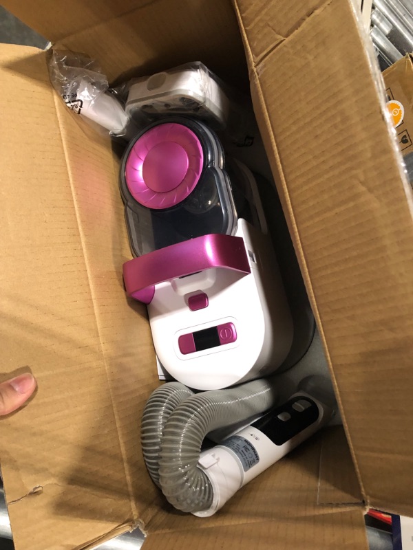 Photo 3 of ** NOT COMPLETE ** HOMPANY Dog Grooming Kit & Vacuum,Electric Clippers for Grooming, Dog Vacuum Brush for Shedding Grooming with 2.5L Dust Cup, Pet Grooming Vacuum Suction 99% Pet Hair, Noise<50dB, 11 Pet Grooming Tools Purple