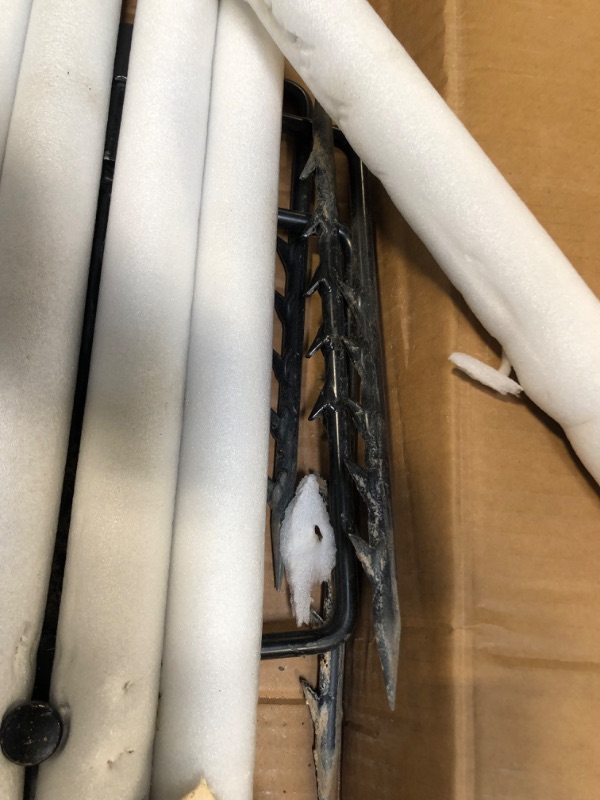 Photo 1 of Deck Pole For String Lights - Sturdy 9 ft String Light Pole for Outdoor String Lights - Secure & Versatile Top Parts - Rubber Protected Bracket Set for Mounting To Patio or Fence, 2 Pack Deck Pole 2 Pack