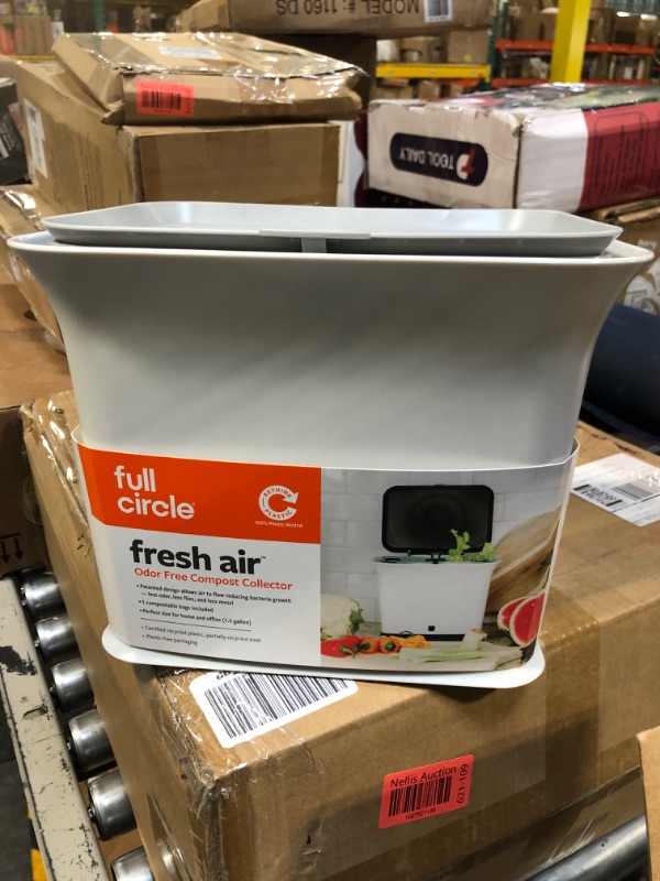 Photo 3 of  Full Circle Fresh Air Odor-Free Kitchen Compost Bin, Gray