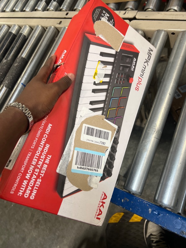 Photo 2 of Akai Professional MPK Mini Plus - USB MIDI Keyboard Controller with 37 Mini Keys, 8 MPC Pads, Sequencer & Focusrite Scarlett Solo 3rd Gen USB Audio Interface, for the Guitarist, Vocalist Plus MPK Mini + Audio Interface