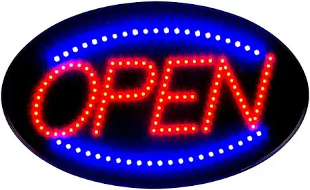 Photo 1 of Pack Of 2 Ultra Bright Led Neon Light Animated Open Business Sign S30